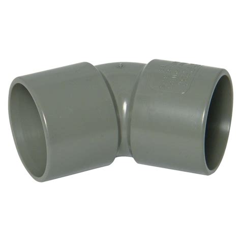 FloPlast 40mm Grey Solvent Weld 135 Swept Bend Selco