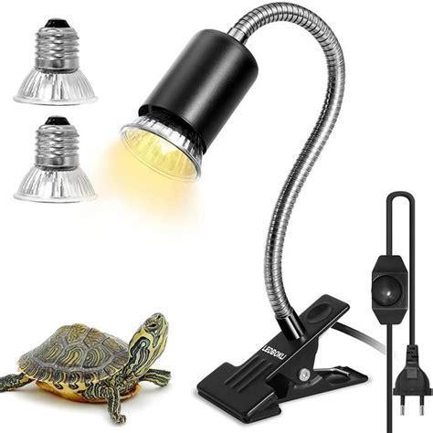 Lampe Chauffante Tortue Terrestre Lampe Pince R Glable Lampe Reptiles