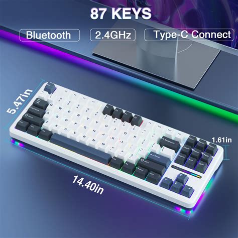 Mua AULA F87 Wireless Mechanical Keyboard 75 TKL Custom Hot Swappable