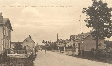 FRANCE 89 Laroche Migennes entrée par la route de Cheny Carte