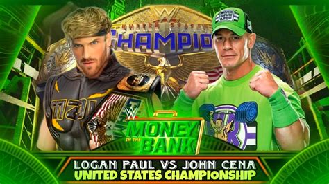 Logan Paul Vs John Cena United States Championship Full Match WWE Money