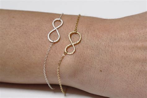 Infinity Bracelet Gold Infinity Bracelet Sterling Silver