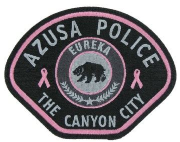 E20637 AZUSA POLICE (CA) - The Emblem Authority