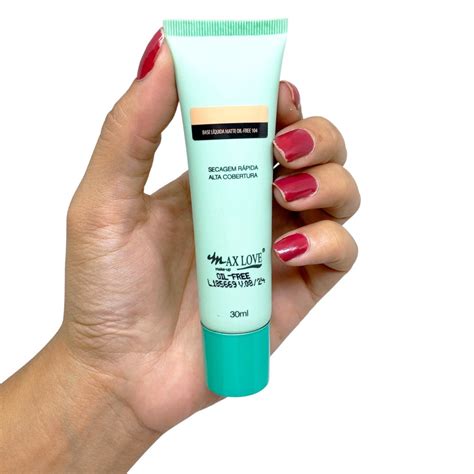 Base Líquida Matte Oil Free Cor 104 Max Love Revenda Virtual Make