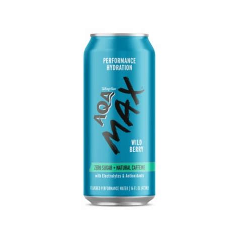 Talking Rain AQA Max™ Wild Berry Zero Sugar + Natural Caffeine, 16 fl ...