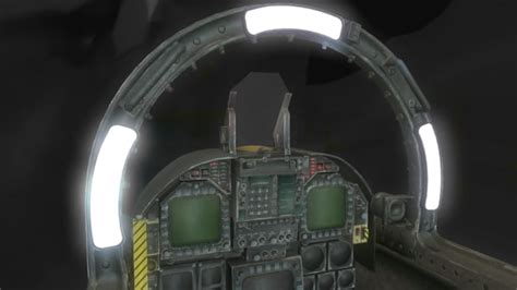 fighter jet cockpit 3d obj