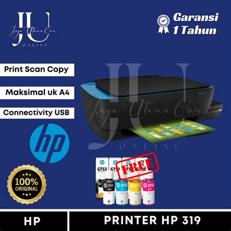 Jual Printer Hp Ink Tank 319 All In One Printer Print Scan Copy Original Shopee Indonesia