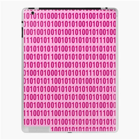 Pink Binary Code Pattern Ipad Case Skin For Sale By Aurelsprints