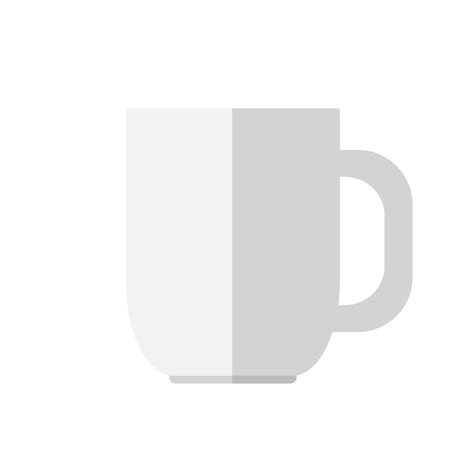 Premium Vector | The white mug. flat design.