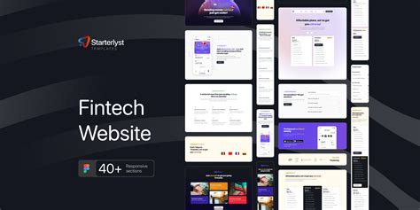 Fintech Website UI Kit Free Figma