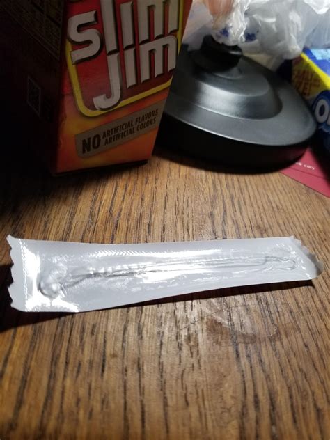 One of my Slim Jims was a sealed package of nothing. : r/mildlyinteresting