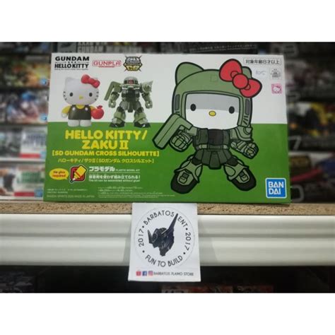 Bandai Hello Kitty Zaku Ii Zaku Ii Char Rx 78 2 Gundam Sd Ex