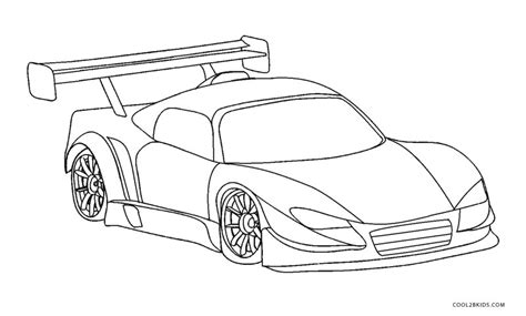 Disegni Di Macchine Da Corsa - Macchine da Corsa da Colorare - Disegni per Bambini da Stampare