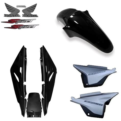 Kit Carenagem Honda Titan Sport Preto C Adesivo Shopee Brasil