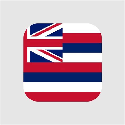 Premium Vector Hawaii State Flag Vector Illustration