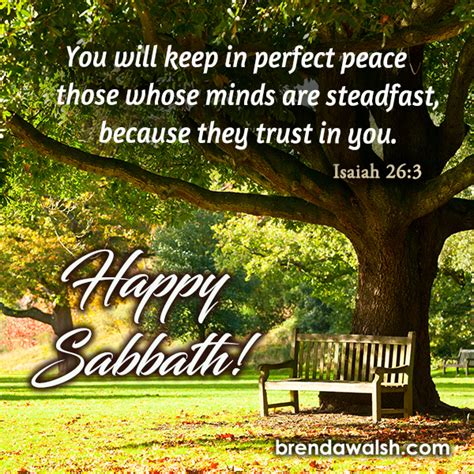 Happy Sabbath Brenda Walsh Scripture Images