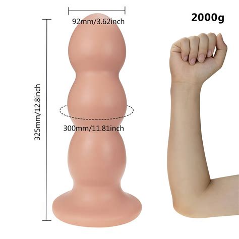 WIELKI OGROMNY POTĘŻNY KOREK ANALNY DILDO XXXL Z KULKAMI ZAAWANSOWANA