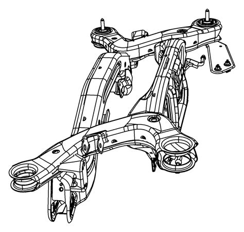 Chrysler Sebring Crossmember Rear Suspension Up To 1213 05151022ah