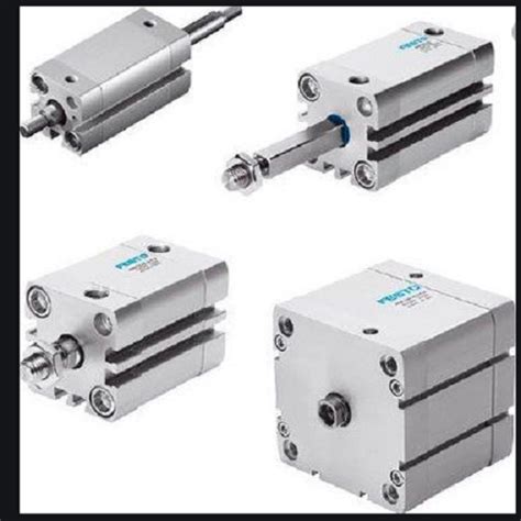 Silver Square Festo Pneumatic Cylinder, For Industrial, Model Name/Number: Dnu Dsnu Series at ...