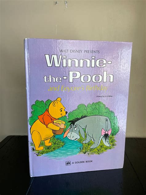 Vintage Walt Disney Disneys Winnie The Pooh And Eeyores Birthday Aa