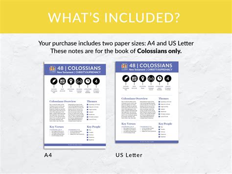 Colossians Bible Summary Printable New Testament Bible Study Guide
