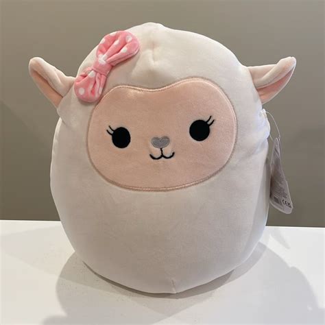 Squishmallows Other Nwt 1 Lily The Lamb With Bow Easter