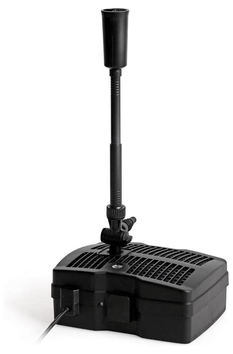 HOMGX 4-in-1 Pond Filter Pump, 660 GPH Submersible Fountain Pump with 3 Nozzles & UV Light for