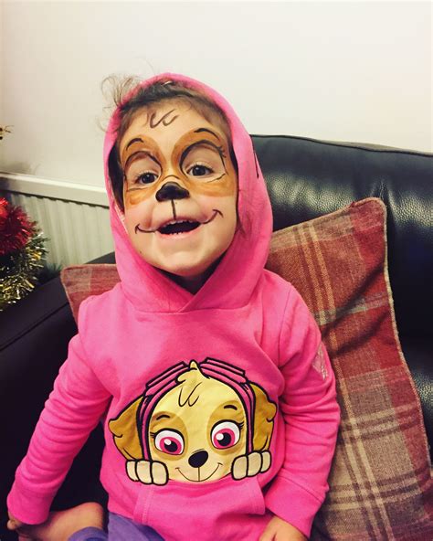 Sky Paw Patrol Face Paint