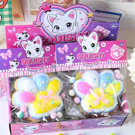 2pcs Taba Squishy Paw, Cat Paw Squishy Toys,Cute Fufu Squishy Cat Paw