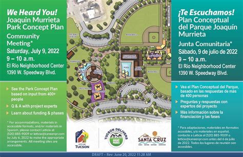 Joaquin Murrieta Park Concept Plan Project Community Meeting El Rio