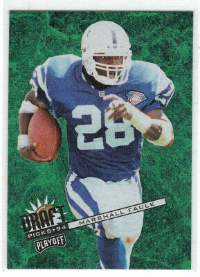 Playoff Contenders Draft Rookie Rc Marshall Faulk Ebay