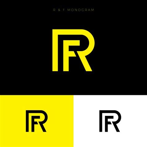 Double R Logo Two Letters Volume Figure Building Vector Image