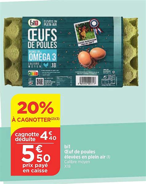 Promo Ufs De Poules Lev Es En Plein Air Bi Chez Maximarch