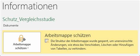 Schützen einer Arbeitsmappe