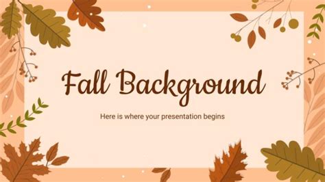 Fall Background Presentation