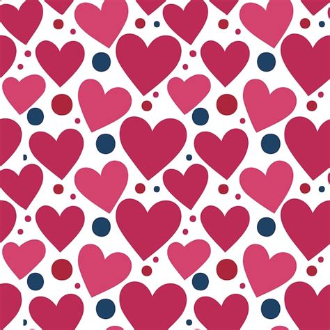 Premium Vector Seamless Patterns Of Hand Drawn Hearts