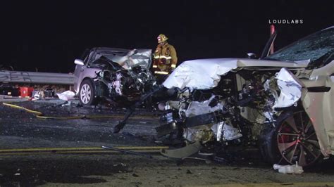 2 Drivers Hospitalized In Chatsworth Head On Crash Abc7 Los Angeles