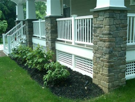 Porch Skirting Options - Paint, Lattice or Stone? - Addicted 2 Decorating®