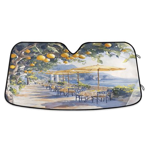 Windshield Sun Shade for Cars, 55"x27.6" Foldable Car Sun Shade with