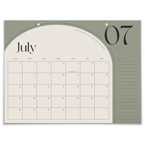 Snapklik Aesthetic 2024 2025 Desk Calendar Runs From January