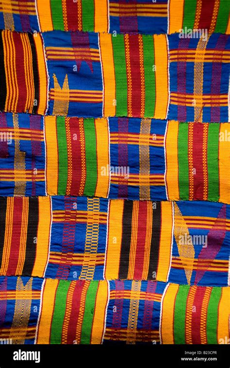 Tela Kente Ghana Africa Fotograf A De Stock Alamy