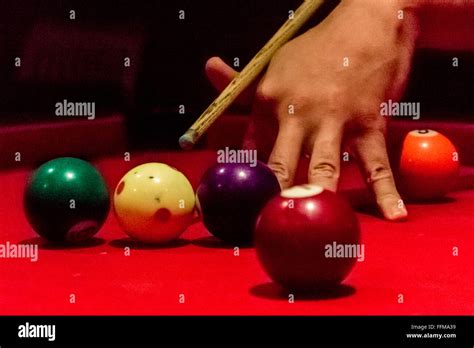 Pool table 8ball Stock Photo - Alamy