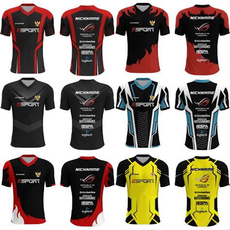 Jual Baju Kaos Jersey Gaming Esports Freefire Pubg Mobile Legends