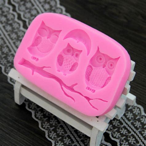 Hibou Silicone Moule Animal Bonbons Mousse Au Chocolat Pudding Crème