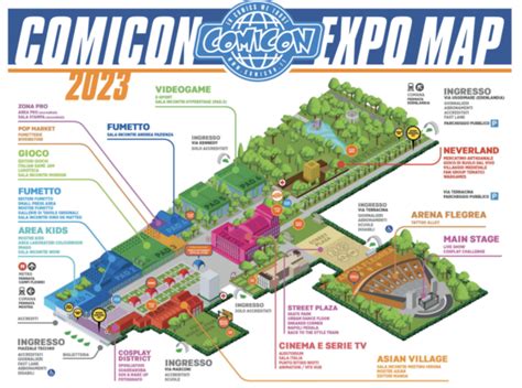 Napoli Comicon 2023 Mappa Con Aree Ed Espositori