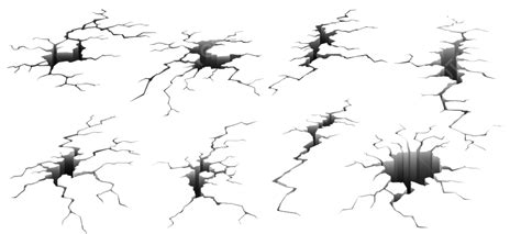 地面のひび割れ割れた表面イラスト画像とpngフリー素材透過の無料ダウンロード Pngtree