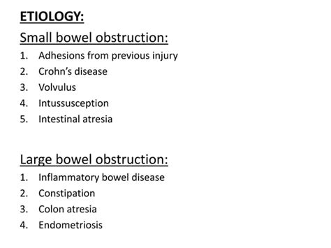 Intestinal Obstruction Ppt