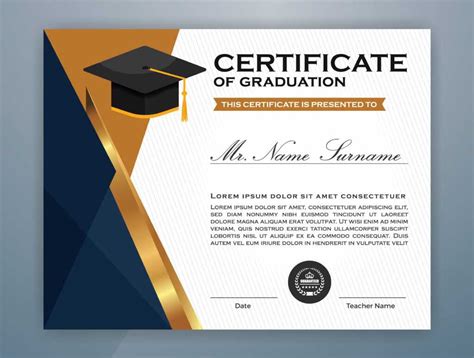 High School Diploma Certificate Template Design – Download in College Graduation Certificate ...