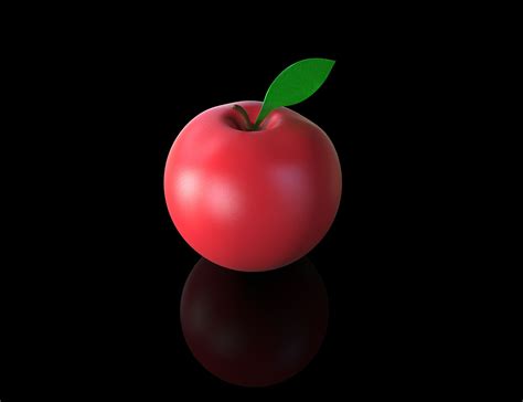 cute apple  model  obj ztl unknown freed