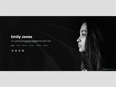 Personal - Free Portfolio Bootstrap Template | theDezign.com